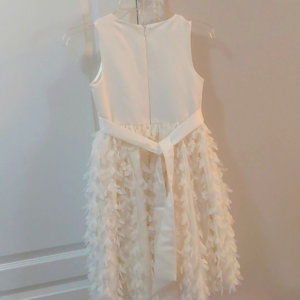 American Princess Beautiful Formal Flower Girls Dress Color Cream Size 8 - Picture 7 of 16